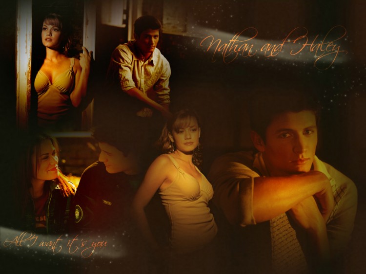 Fonds d'cran Sries TV Les Frres Scott (One Tree Hill) Nathan et Haley