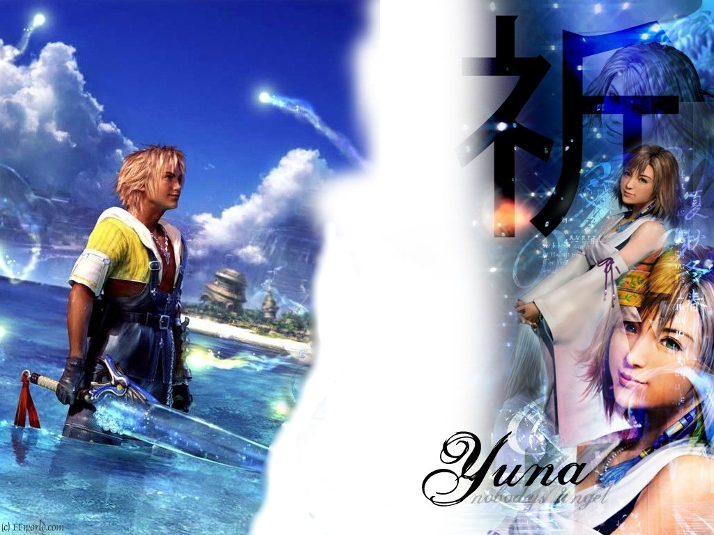 Fonds d'cran Jeux Vido Final Fantasy X tidus & yuna