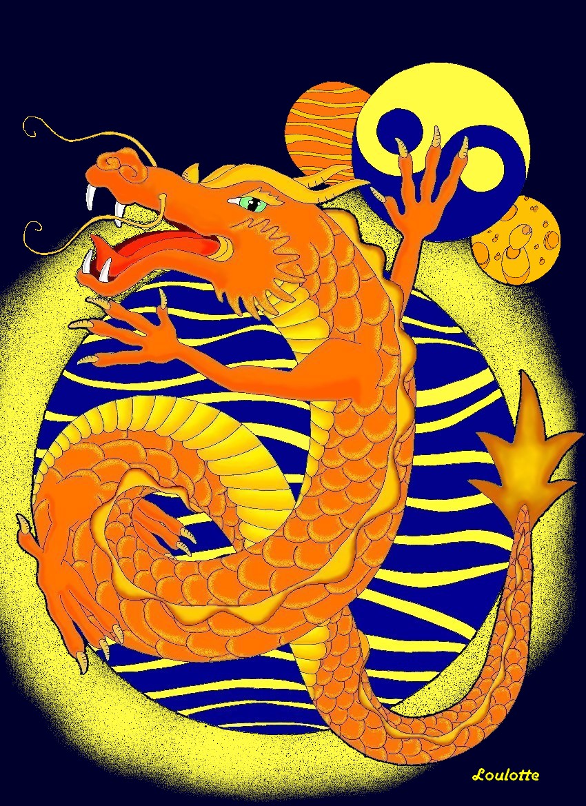 Fonds d'cran Art - Numrique Monstres dragon chinois