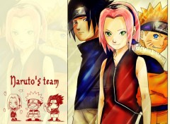 Wallpapers Manga Naruto's team : Sasuke, Sakura & Naruto