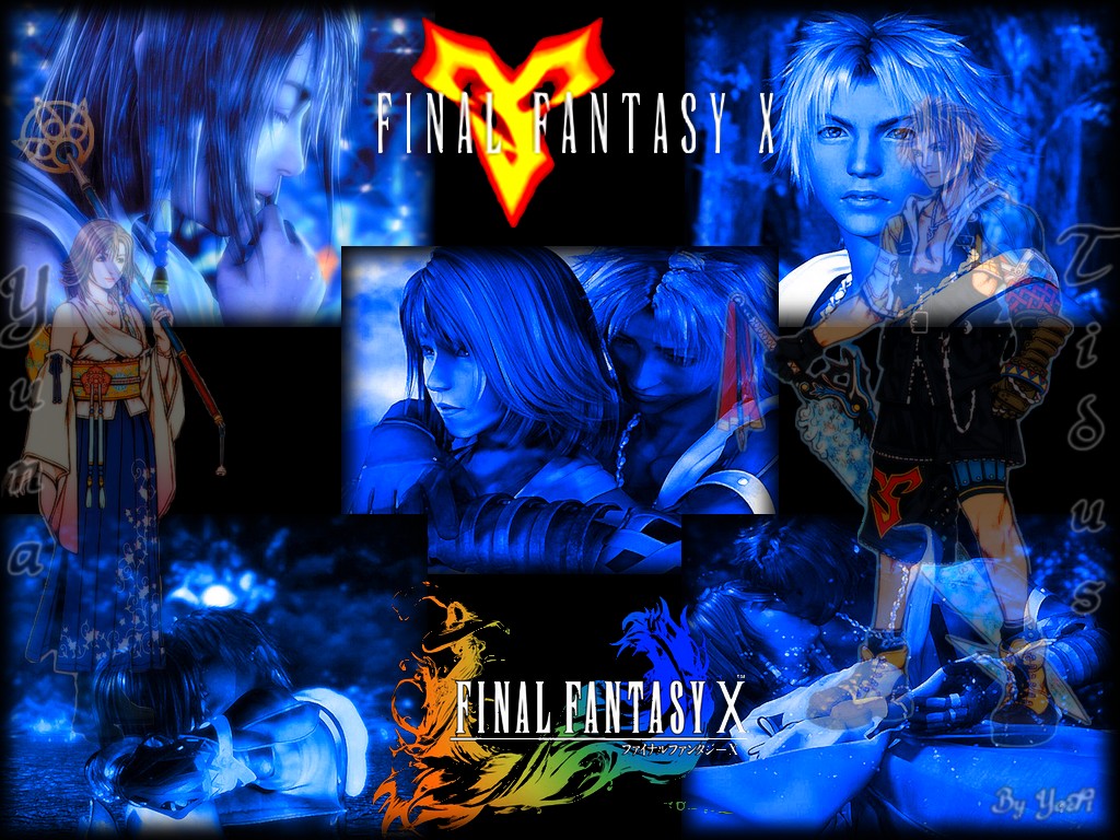 Fonds d'cran Jeux Vido Final Fantasy X Tidus & Yuna