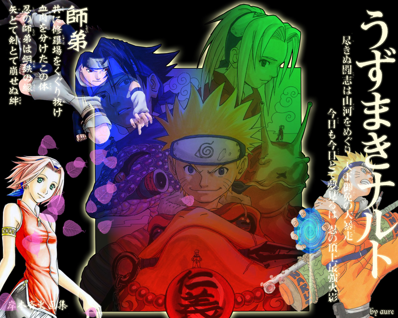 Fonds d'cran Manga Naruto mad team