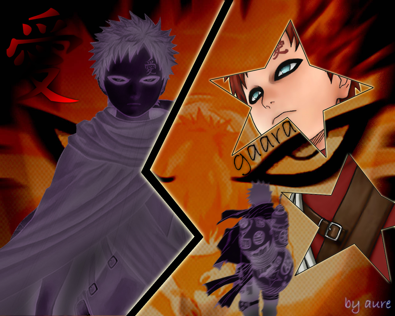 Fonds d'cran Manga Naruto Gaara