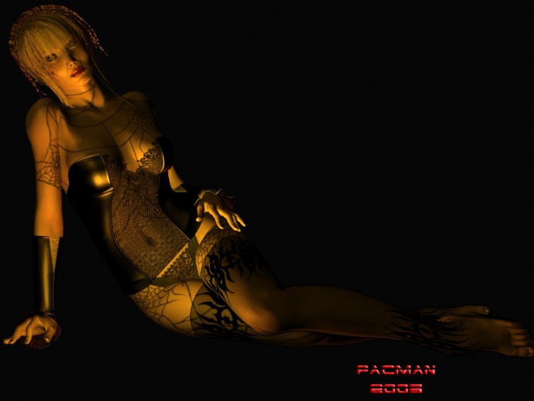 Wallpapers Digital Art 3D PPacman 054B