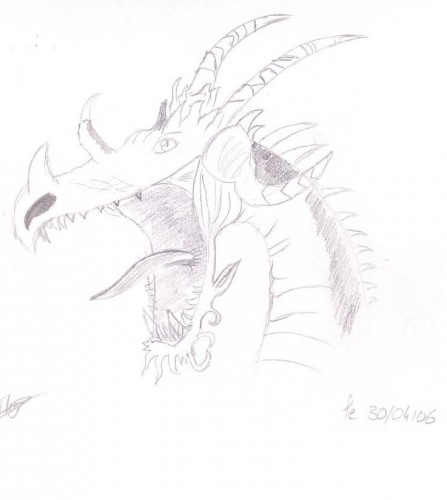 Fonds d'cran Art - Crayon Fantasy - Dragons Dragon