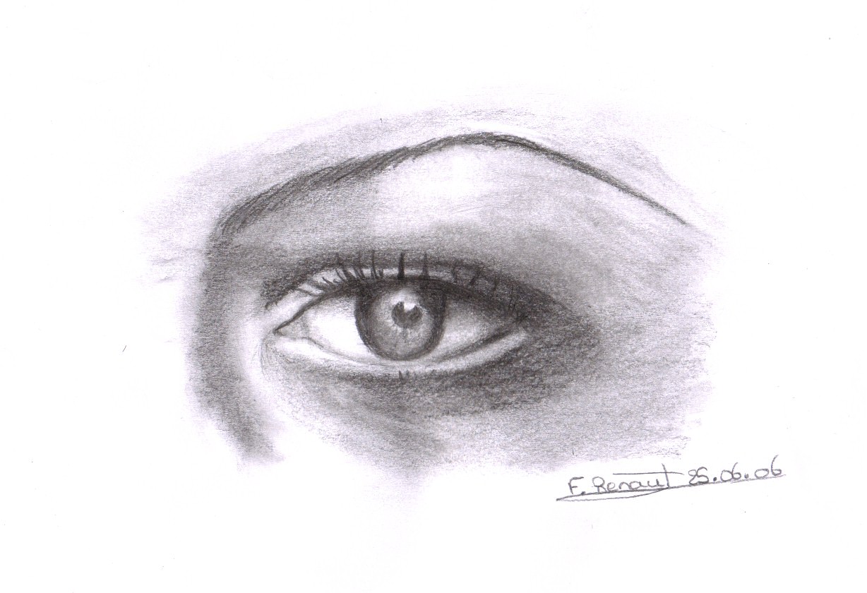 Wallpapers Art - Pencil Eyes Etude OEIL