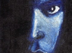 Wallpapers Art - Painting visage dans le noir