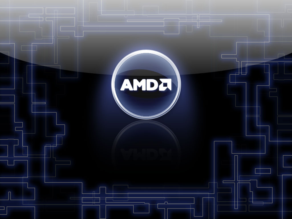 Fonds d'cran Informatique Amd AMD Logo Aqua