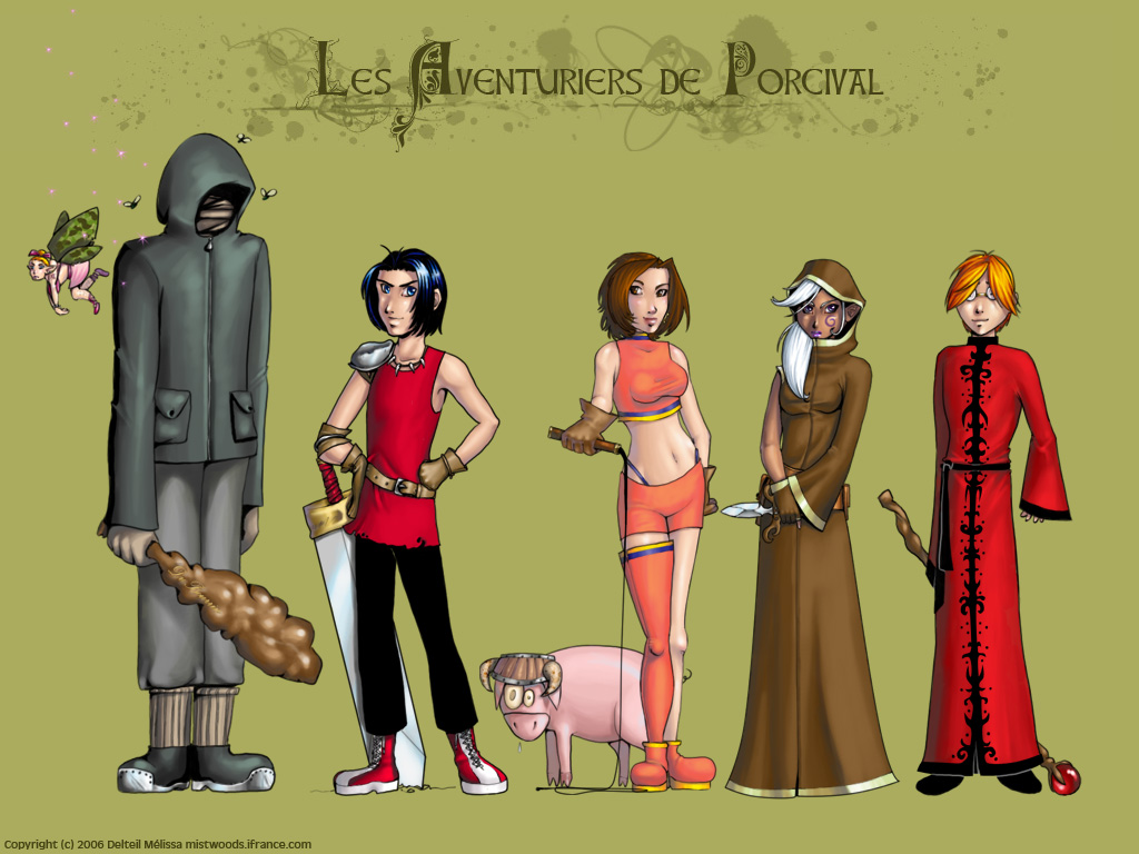 Fonds d'cran Art - Numrique Personnages Les Aventuriers de Porcival