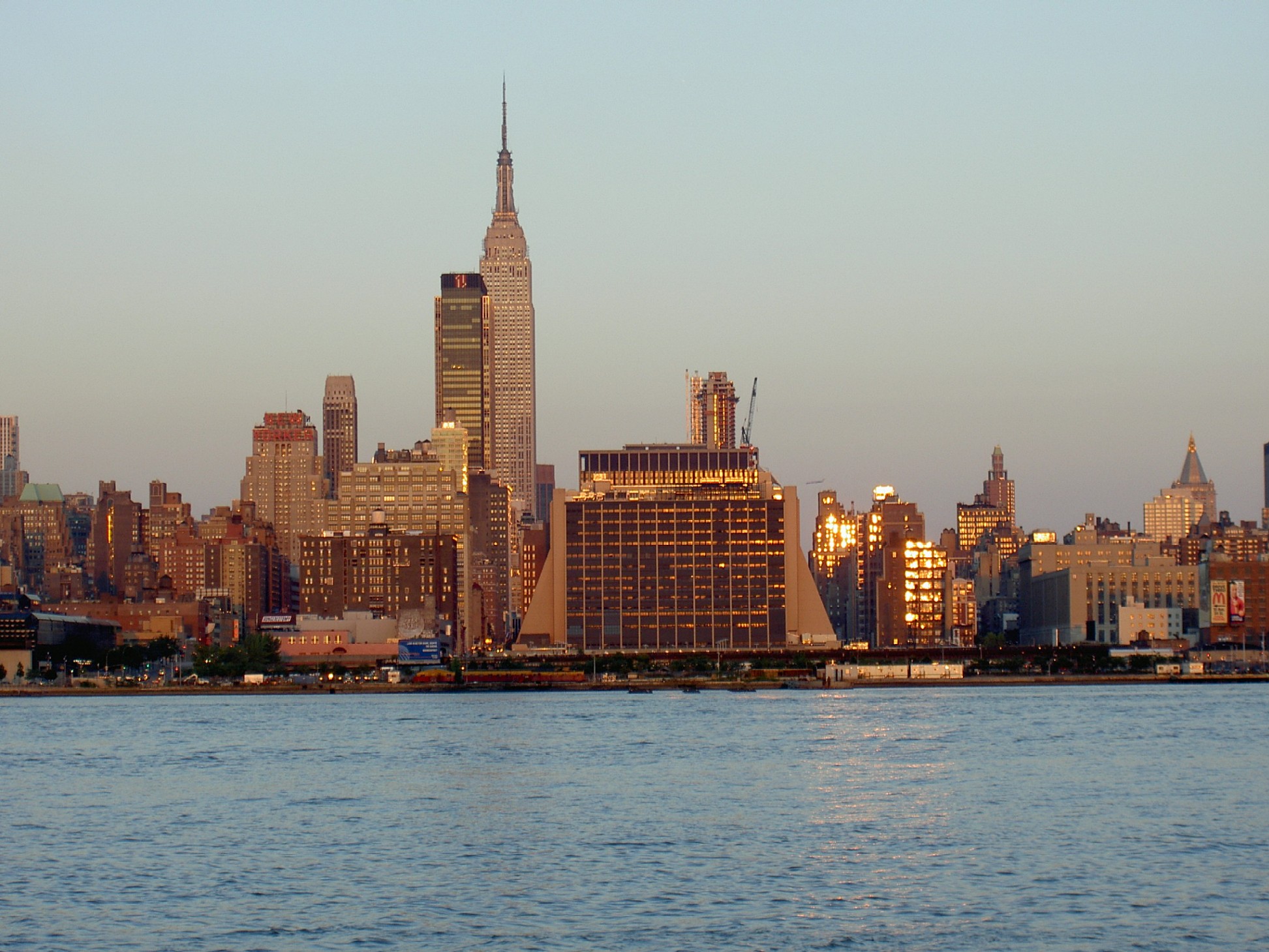 Wallpapers Trips : North America United-States Vue sur Manhattan depuis Jersey City