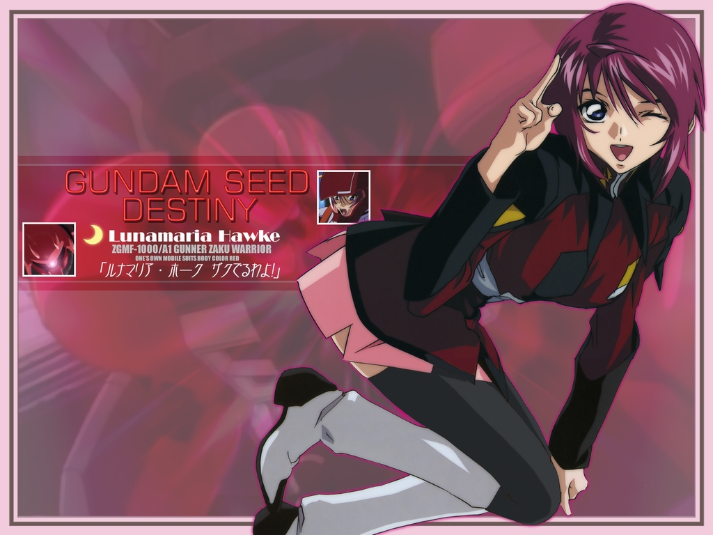 Fonds d'cran Dessins Anims Gundam Seed Destiny lunamaria