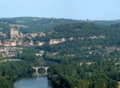 Fonds d'cran Constructions et architecture Beynac vu de Castelnaud