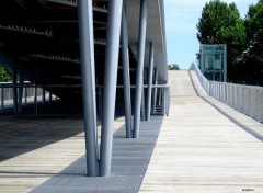 Wallpapers Constructions and architecture PASSERELLE SIMONE DE BEAUVOIR (niveau bas)