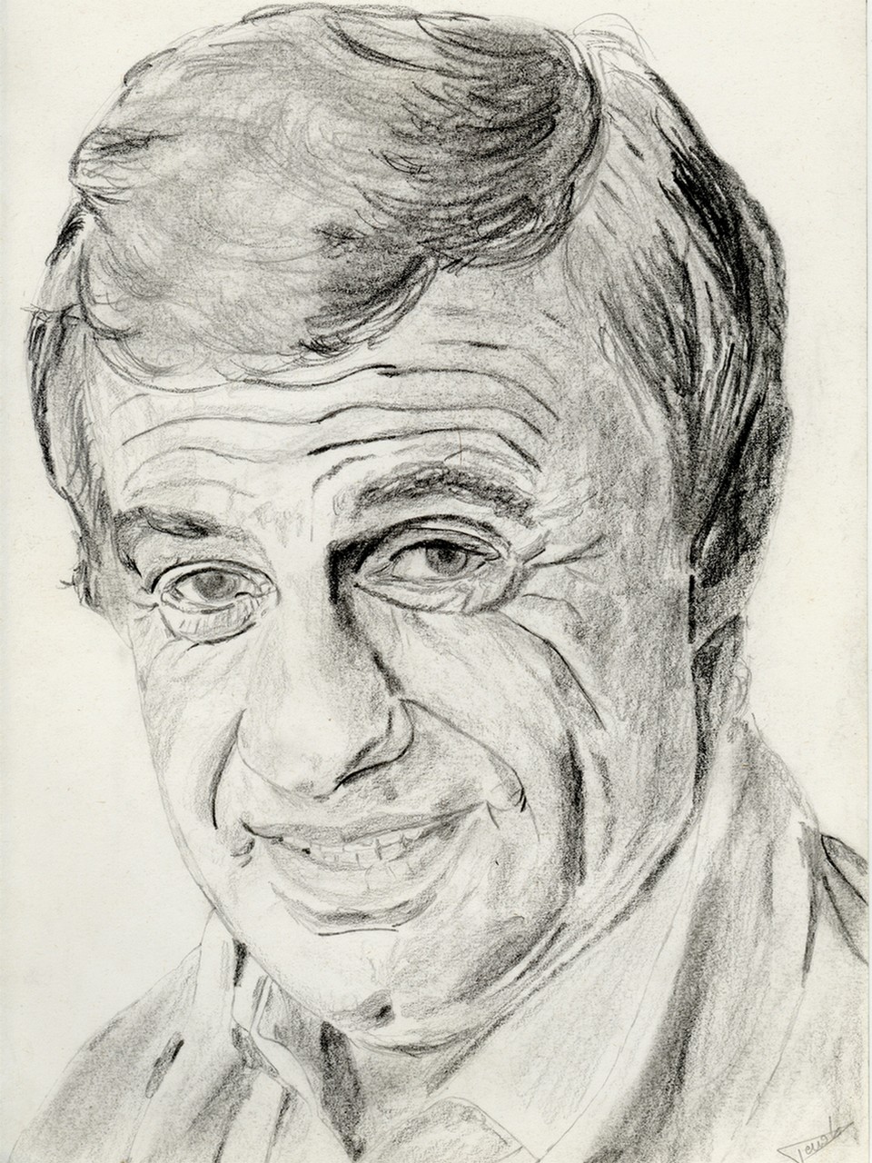 Wallpapers Art - Pencil Portraits Jean-Paul Belmondo