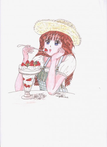 Fonds d'cran Art - Crayon Manga - Fushigi Yuugi Genbu Kaiden Miam une glace