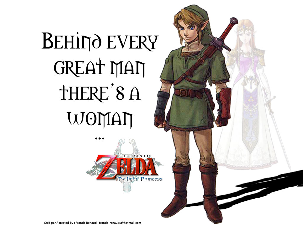 Fonds d'cran Jeux Vido The Legend of Zelda - Twilight Princess Behind every great man...