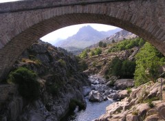 Fonds d'cran Constructions et architecture Corse - Pont  arche unique.