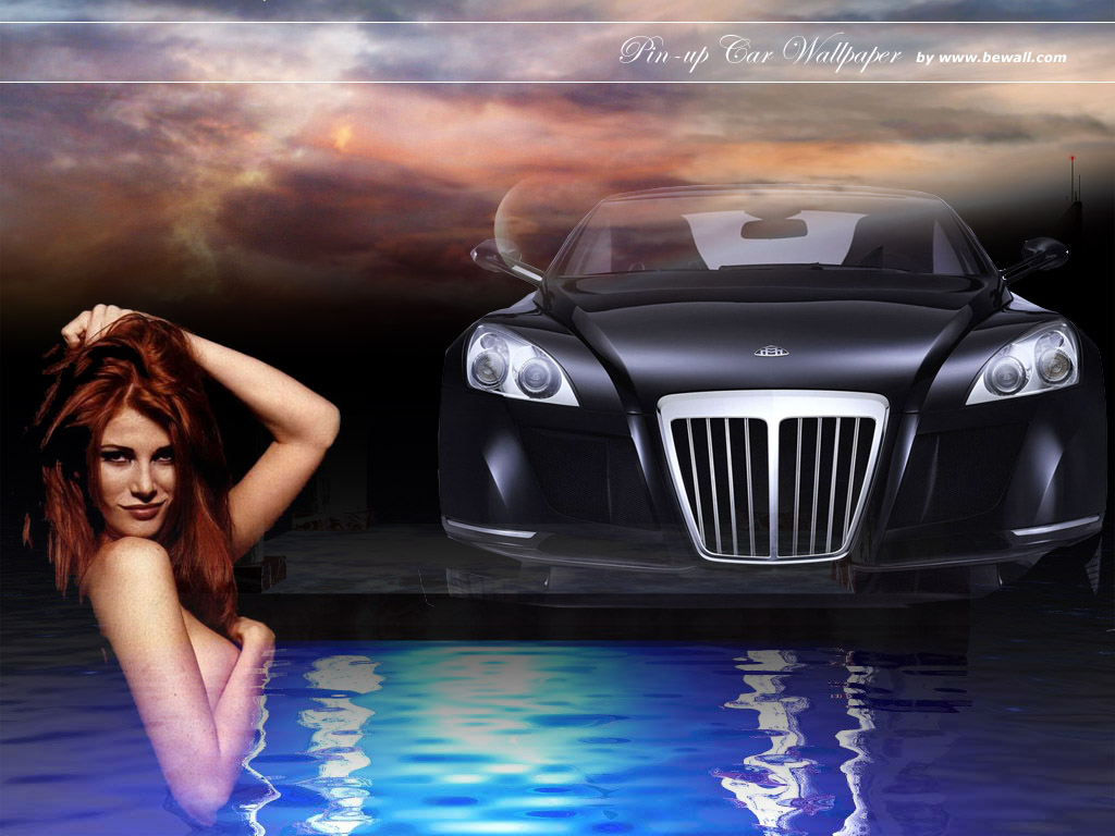 Wallpapers Cars Girls and cars Pin-up Car Wallpaper 2006 by bewall.com