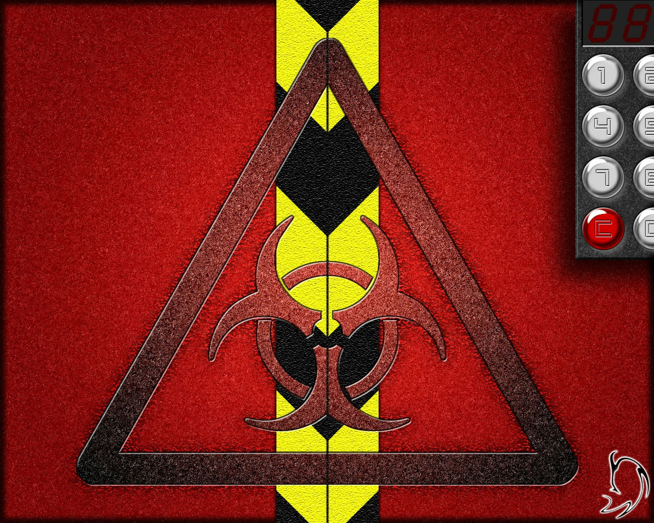 Wallpapers Digital Art Abstract Biohazard Door