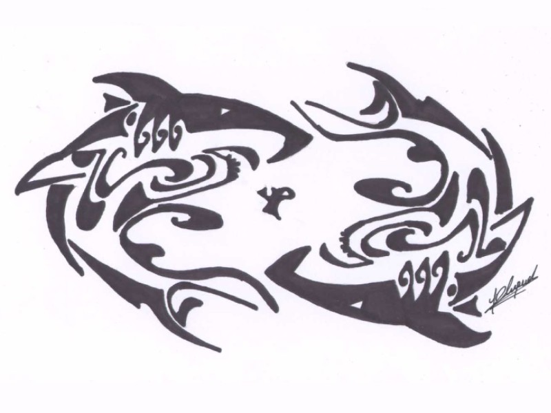 Wallpapers Art - Pencil Tattoos Shark