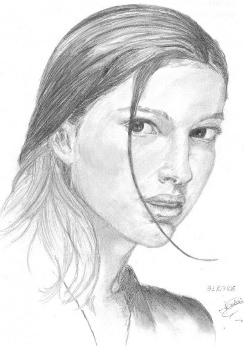 Wallpapers Art - Pencil Portraits Nathalie Portman