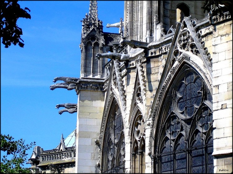 Wallpapers Constructions and architecture Religious Buildings NOTRE-DAME  (Les GARGOUILLES)