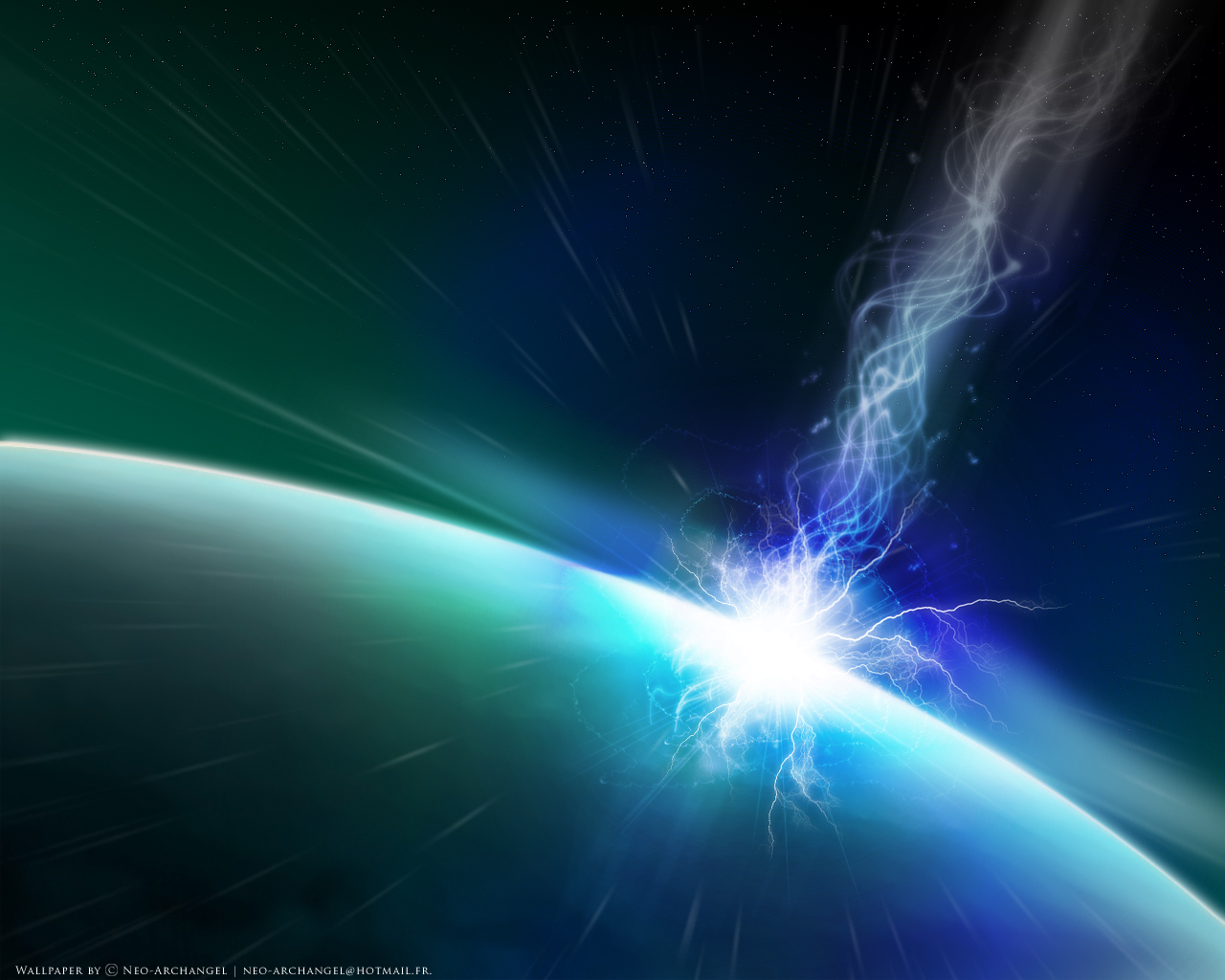 Wallpapers Digital Art Space - Universe Impact