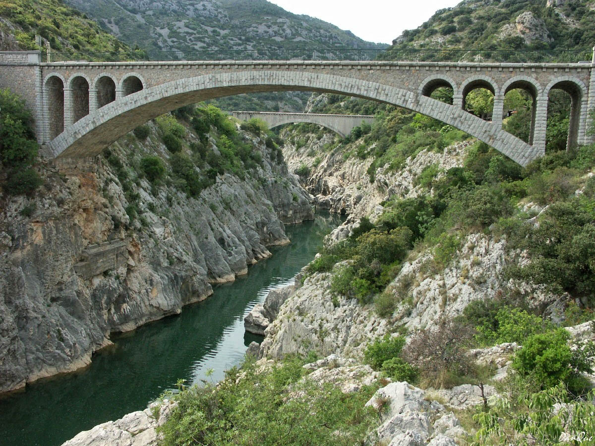 Wallpapers Constructions and architecture Bridges - Aqueduct Gorges de l'Hrault