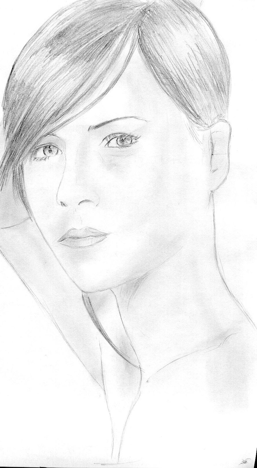 Wallpapers Art - Pencil Portraits femme