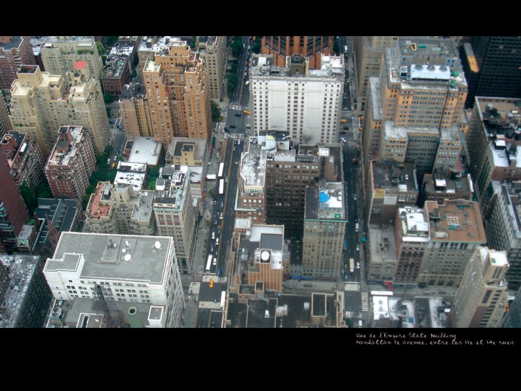 Wallpapers Trips : North America United-States > New York Vue de l'Empire State Building