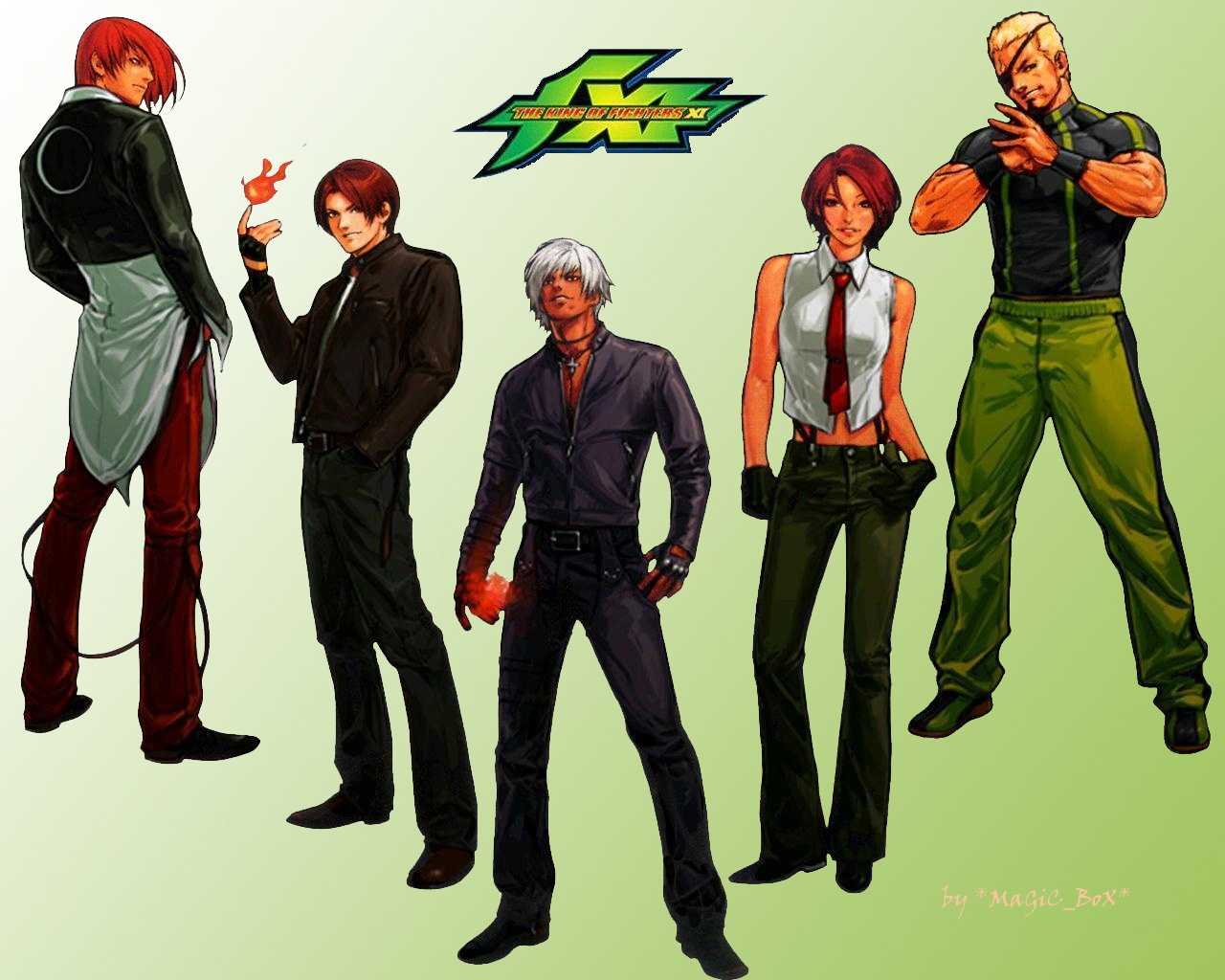 Wallpapers Video Games King of Fighters KOF XI green