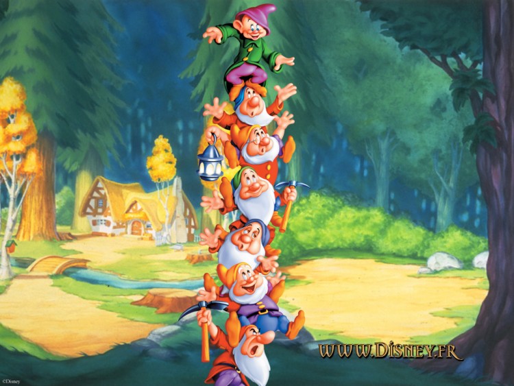 Wallpapers Cartoons Snow White and the Seven Dwarfs les sept nains