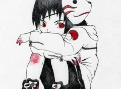 Fonds d'cran Art - Crayon Sasuke enfant