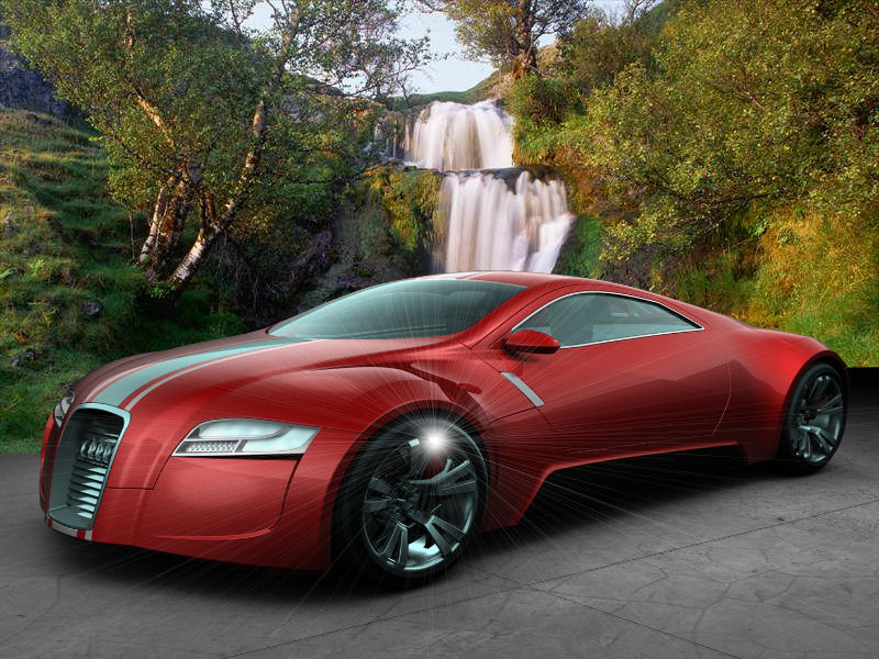 Fonds d'cran Voitures Audi 3D