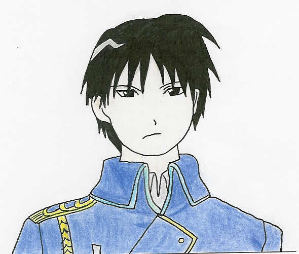 Fonds d'cran Art - Crayon Manga - Fullmetal Alchemist Roy Mustang