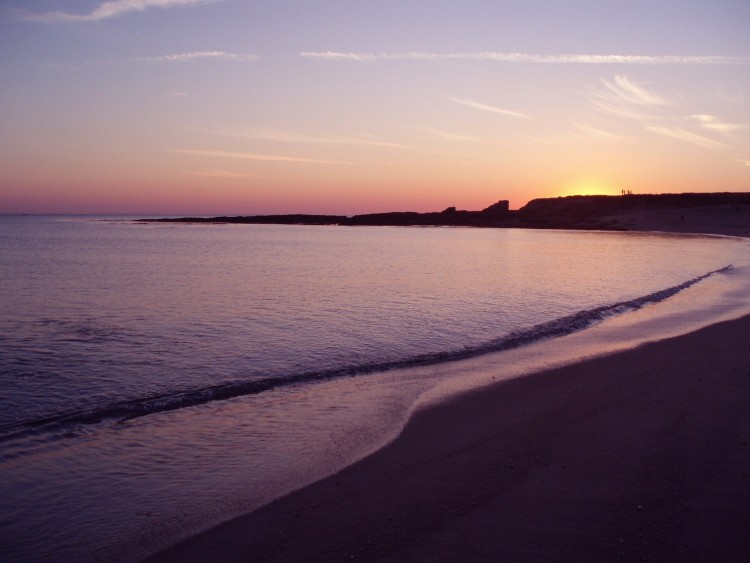 Fonds d'cran Nature Mers - Ocans - Plages Plage au crpuscule