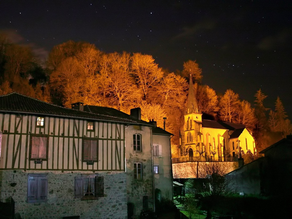 Fonds d'cran Art - Numrique Architecture, constructions Petite vire nocturne