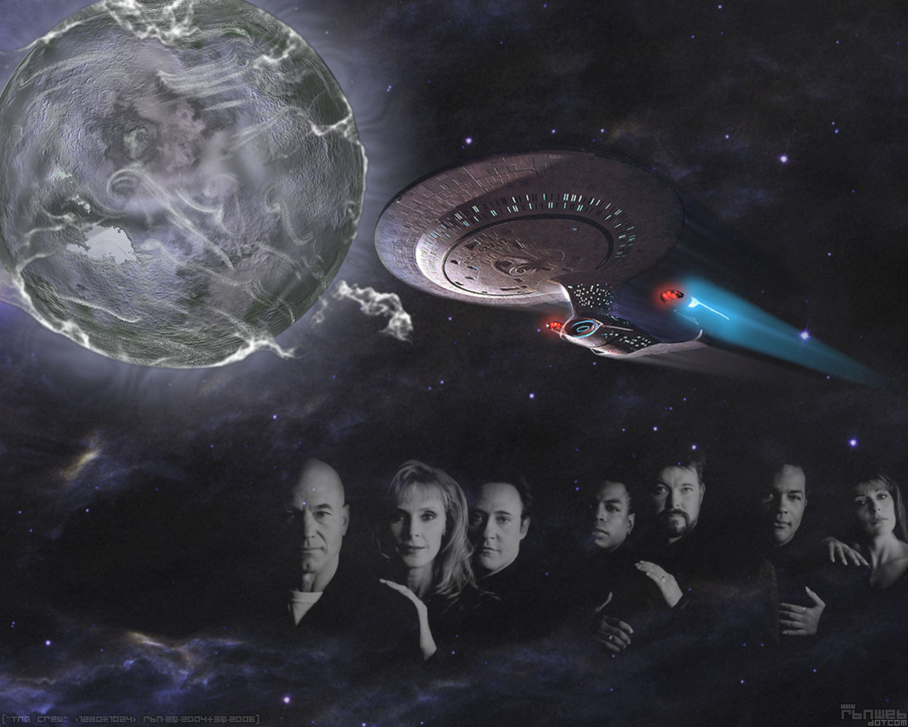 Fonds d'cran Sries TV Star Trek TNG Crew