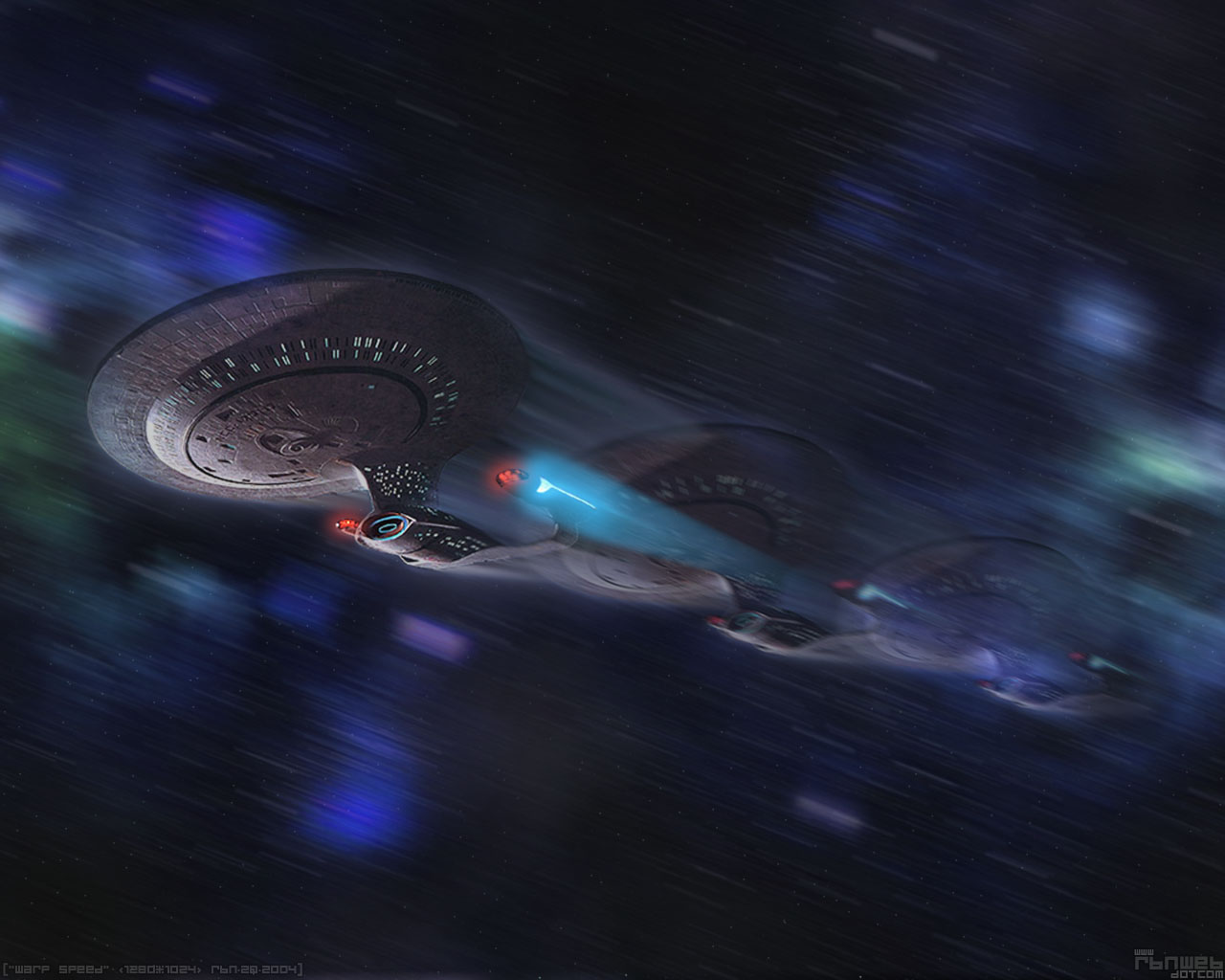 Wallpapers TV Soaps Star Trek Warp Speed