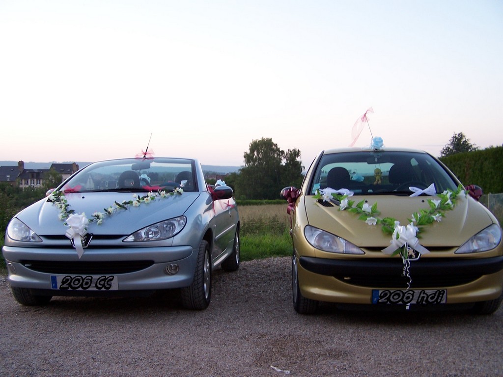 Fonds d'cran Voitures Peugeot Mariage de 2-206