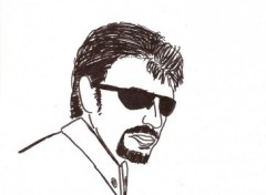 Wallpapers Art - Pencil johnny hallyday 2