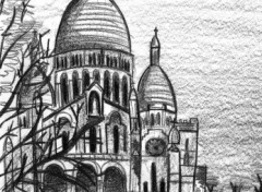 Wallpapers Art - Pencil Montmartre, Paris