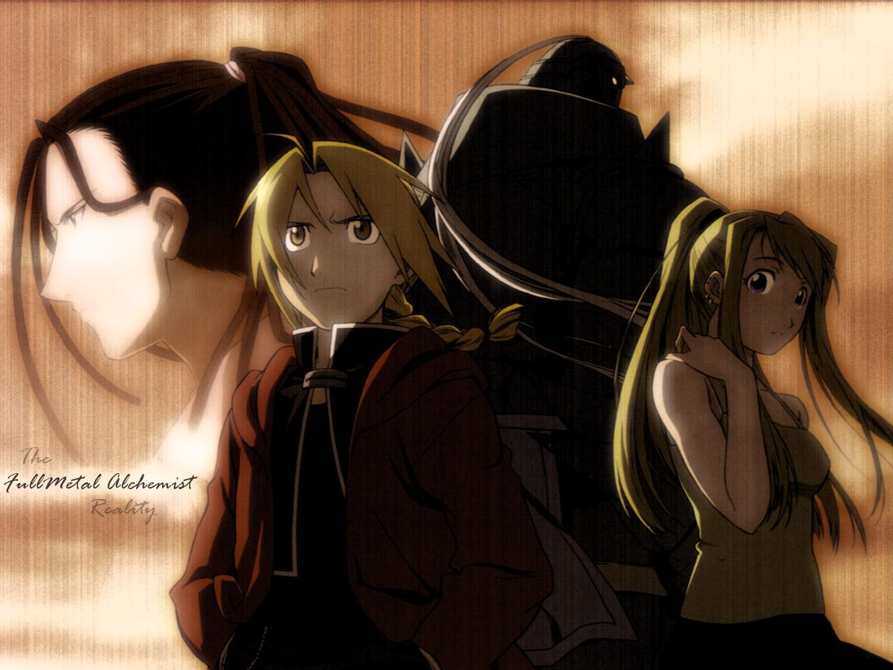 Fonds d'cran Manga Full Metal Alchemist ed, al, winry et izumi