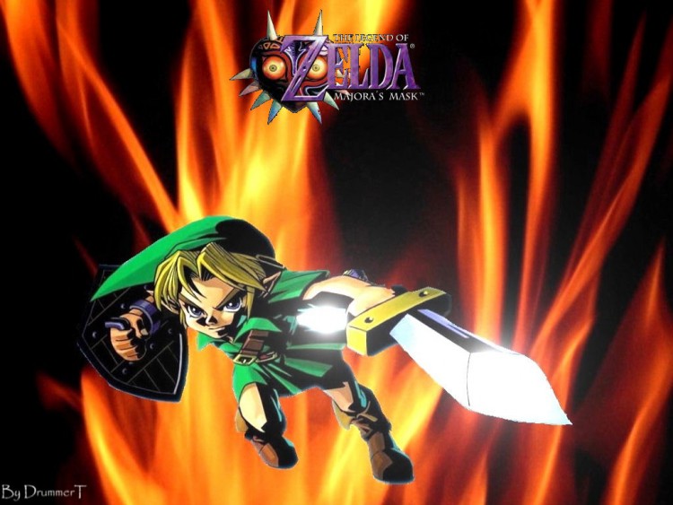 Wallpapers Video Games Zelda Link tout feu tout flamme