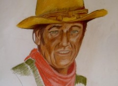 Wallpapers Art - Pencil John wayne