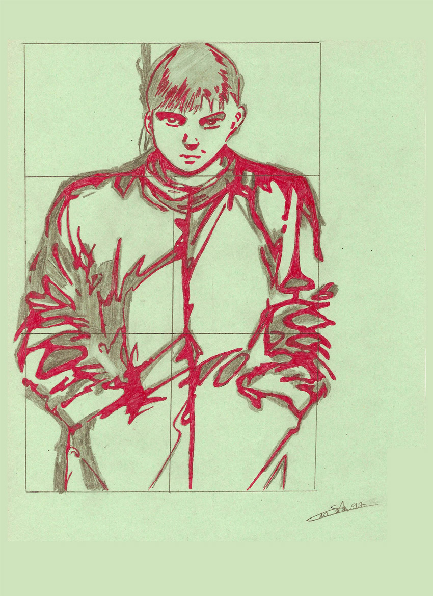 Fonds d'cran Art - Crayon Manga - Akira AKIRA