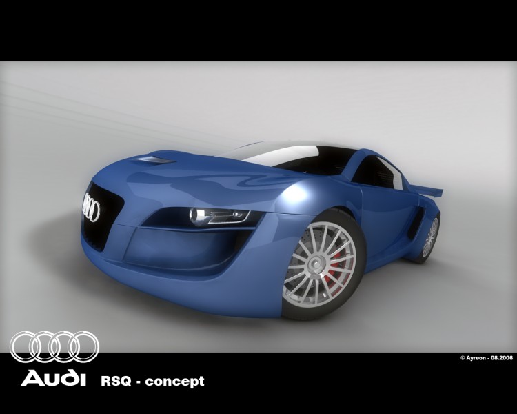 Fonds d'cran Art - Numrique 3D - Cinema 4D Audi RSQ concept