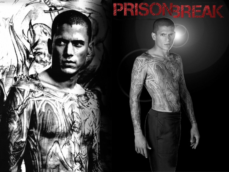 Wallpapers TV Soaps Prison Break PB Michael tatoo