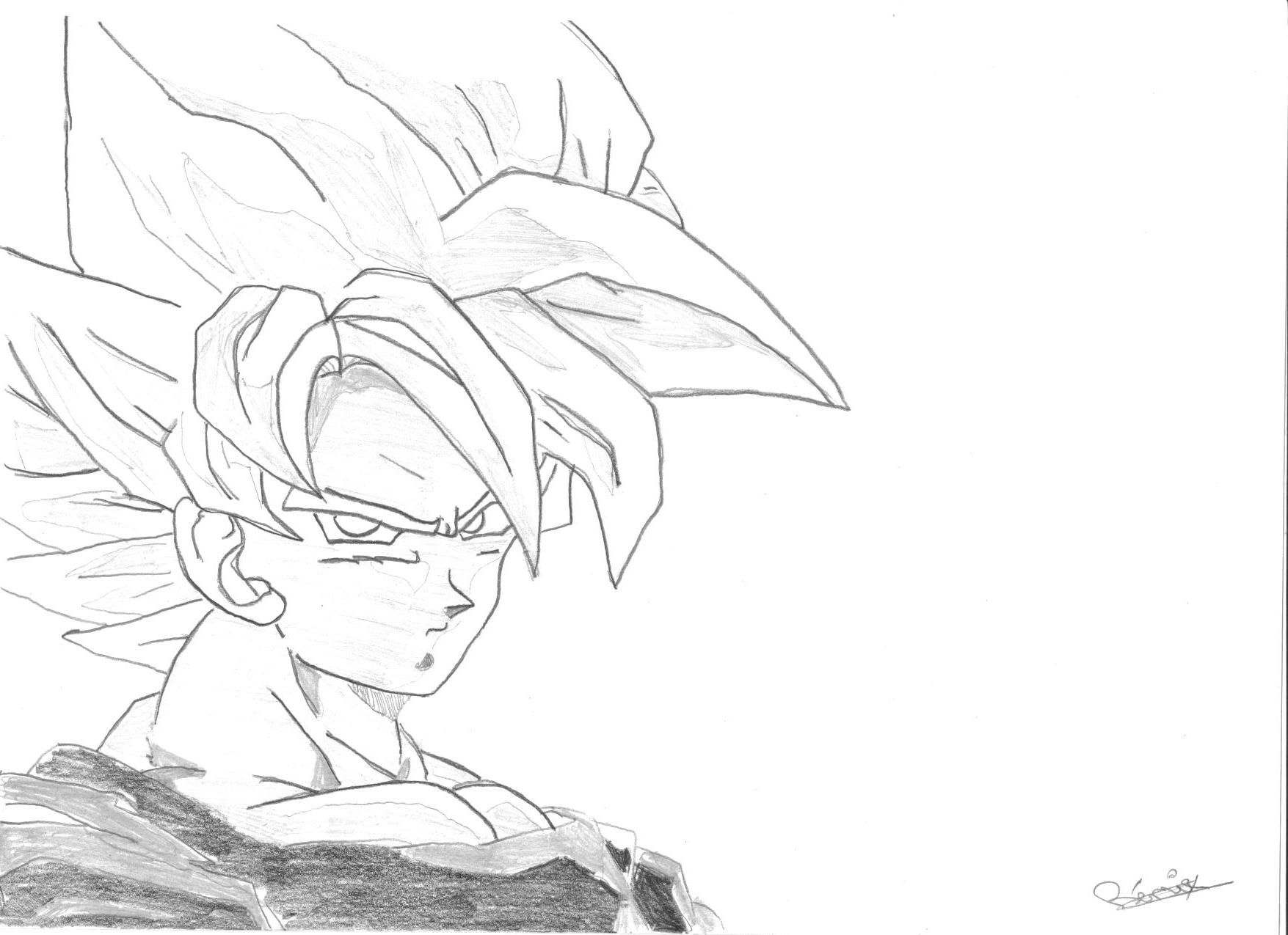 Fonds d'cran Art - Crayon Manga - Dragon Ball Z dbz