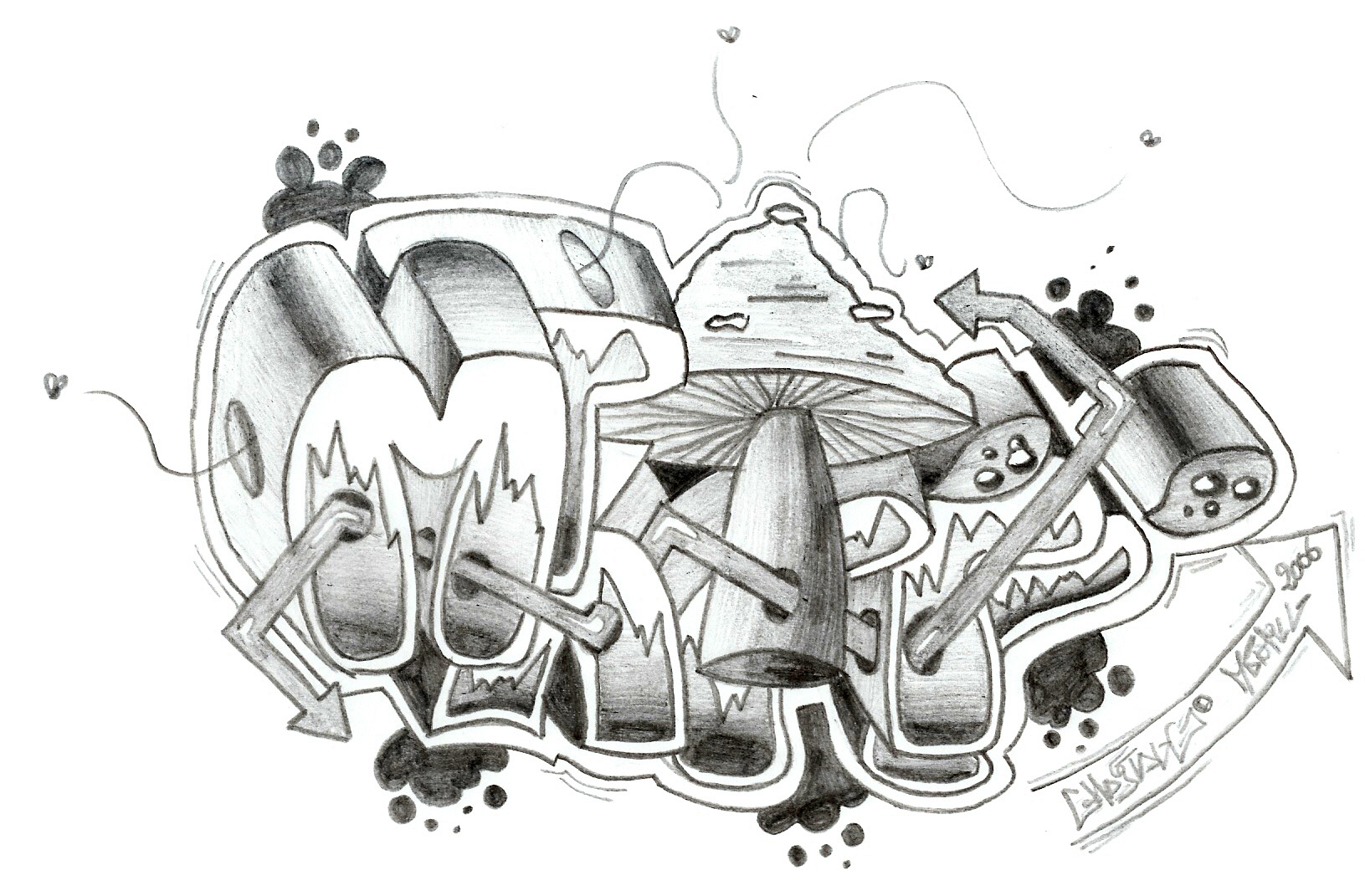 Fonds d'cran Art - Peinture Graffitis Mthtiti